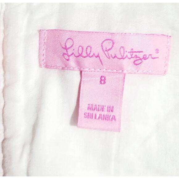 Lilly Pulitzer Womens White Lace Halter Dress Size 8 Bridal Preppy Feminine - Picture 5 of 9